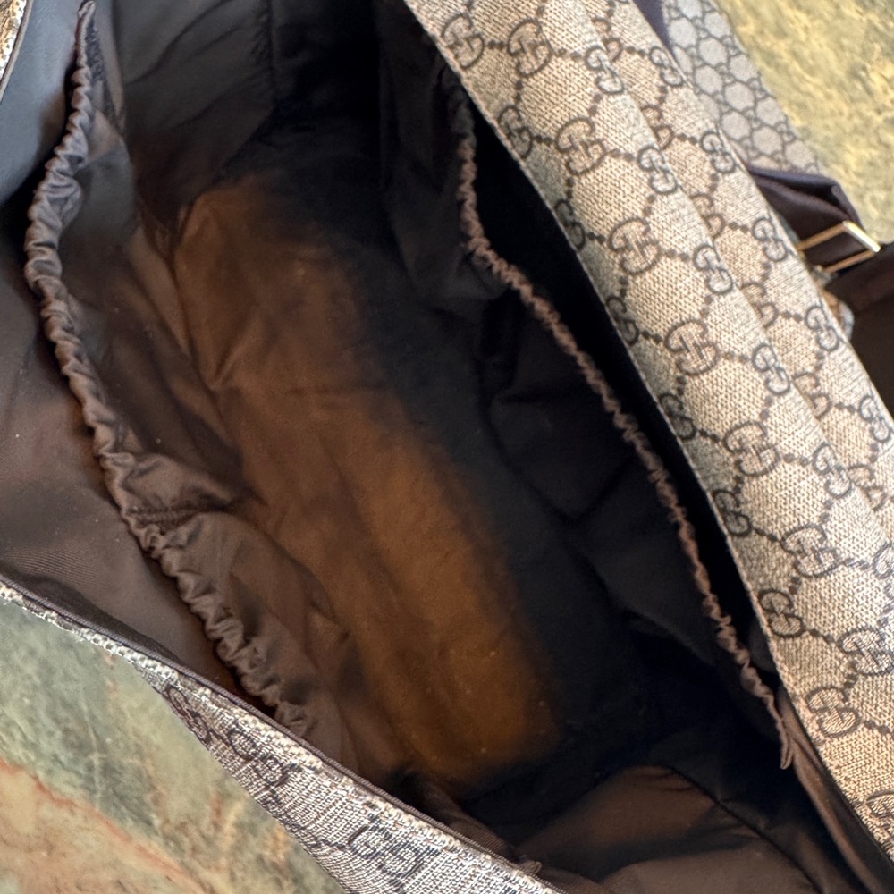 Gucci Monogram Diaper Bag - Picture 6 of 13